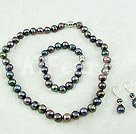 9-10mm black pearl sets
