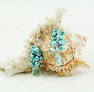 pearl crystal cluster earrings under $ 3