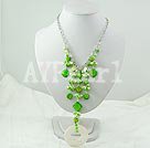 Discount dyed pearl shell necklace