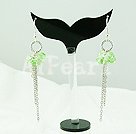 manmade crystal dangle earrings