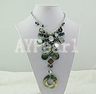 pearl and black lip shell necklace