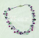 fashion pearl crystal necklace