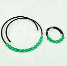 10mm faceted green agate sets under $9
