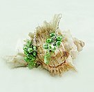 Hademade pearl crystal earrings