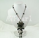 Discount garnet and blue tiger's eye necklace