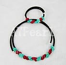 Handmade turquoise coral set