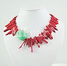 Handmade coral turquoise necklace