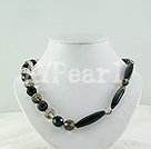 Handmade crystal agate necklace