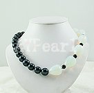shell beads and opal choker necklace
