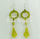Handmade jade earrings
