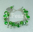 Crystal Pearl e Shell bracelet