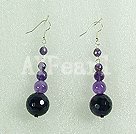Handmade amethyst earrings