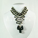 Handmade crystal necklace