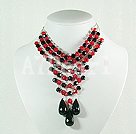 Handmade crystal necklace
