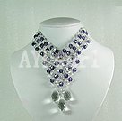 manmade crystal necklace