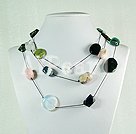 multi stone necklace