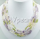 Handmade crystal necklace
