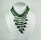Handmade crystal necklace