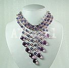 Discount manmade crystal necklace