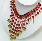 Handmade crystal necklace