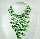 Handmade crystal necklace