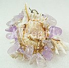 Handmade amythest bracelet