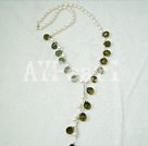 pearl and smoky quartz necklace under $ 10
