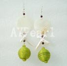 Handmade pearl shell earrings