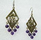 Discount 6mm amethyst earrings