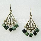 Handmade stone earrings