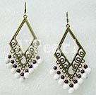turquoise garnet earrings