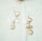 Discount coin pearl earrings