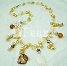 Discount collana di perle di cristallo shell