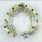 Discount garnet and serpentine jade bracelet