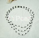 triple strand garnet and howlite necklace