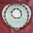 Discount 12mm sponse coral and turquoise sets