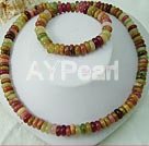 Handmade purple jade set
