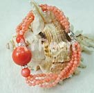 Handmade coral bracelet