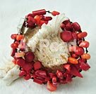 Handmade coral bracelet