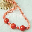Handmade coral necklace