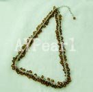 Handmade manmade crystal necklace