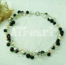 Hademade manmade pearl necklace