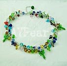 Handmade manmade crystal necklace
