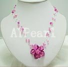 Discount austrian crystal flower necklace
