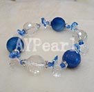 austrian crystal and brazil agate bracelet Under $ 20