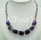 Handmade amethyst necklace