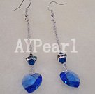 austrian crystal heart earrings