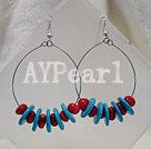 Discount coral and turquoise earrings