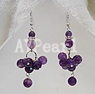 Handmade amethyst earrings