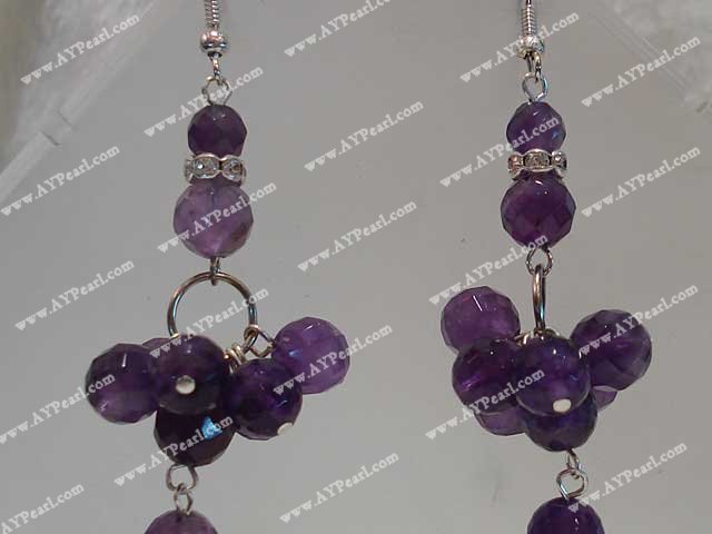 Handmade amethyst earrings
